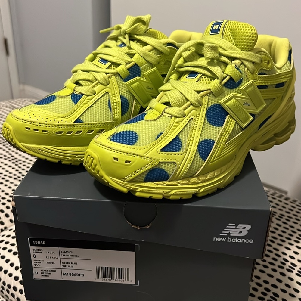 New Balance Mens Shoes - Yellow and Blue - Picture 2 of 3